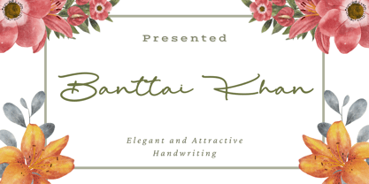 Banttai Khan Font Poster 1