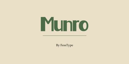 Munro Font Poster 1