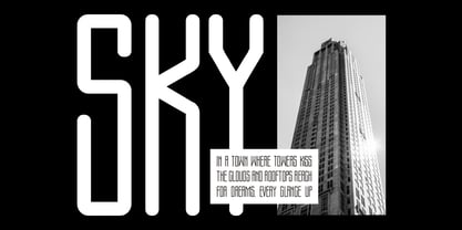 Skytown Font Poster 3