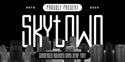 Skytown Font Poster 1