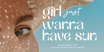 Believe Stronger Font Poster 12