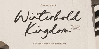 Winterhold Kingdom Font Poster 1