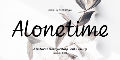 Alonetime Font Poster 1