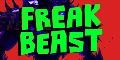Freak Beast Font Poster 1