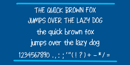 Boys Writing Font Poster 5