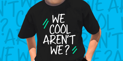 Boys Writing Font Poster 4