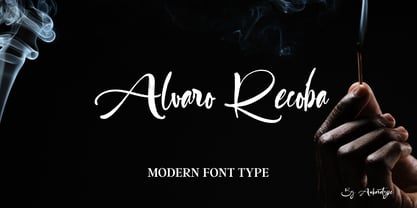 Alvaro Recoba Font Poster 1