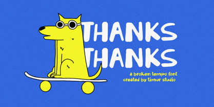 Broken Tempo Font Poster 7