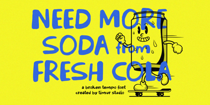 Broken Tempo Font Poster 4