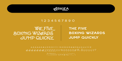 Arklea Font Poster 8
