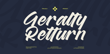 Geralty Retturn Font Poster 1