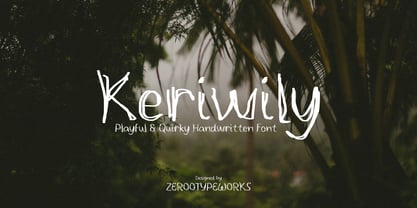 ZRTW Keriwily Font Poster 1