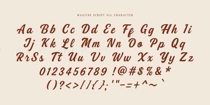 Mailune Font Poster 14