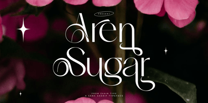 Aren Sugar Font Poster 1