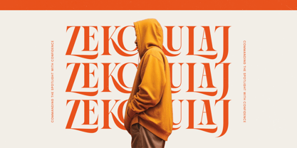 Female Halzita Font Poster 3