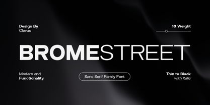 Brome Street Font Poster 1