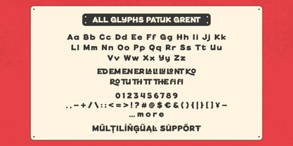 Patuk Grent Font Poster 9