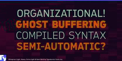 Ultraproxi Font Poster 2