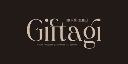 Giftagi Font Poster 1