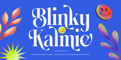 Blinky Kalmie Font Poster 1
