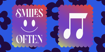 Blinky Kalmie Font Poster 12