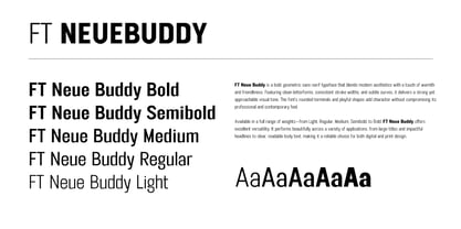 FT Neue Buddy Font Poster 3