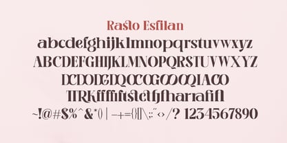 Rasto Esfilan Font Poster 10
