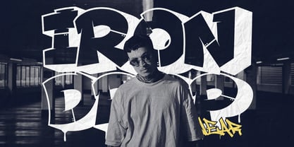 Jraot 3D Graffiti Font Poster 3