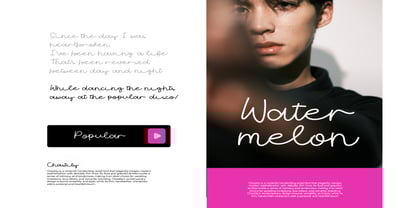 Chastity Font Poster 8