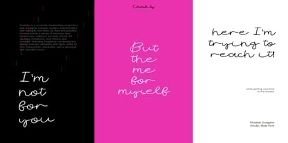 Chastity Font Poster 2