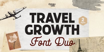 Travel Growth Duo Font Poster 1