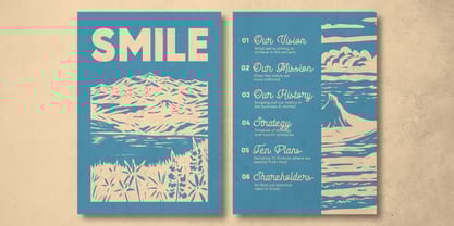 Travel Growth Duo Font Poster 4