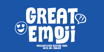 Great Emoji Font Poster 1