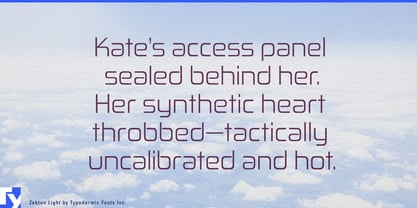 Zekton Font Poster 3