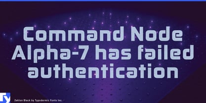 Zekton Font Poster 2