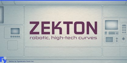 Zekton Font Poster 1