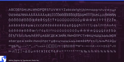 Zekton Font Poster 7