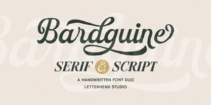 Bardguine Font Poster 1