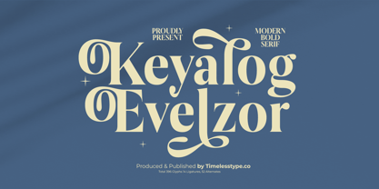 Keyalog Evelzor Font Poster 1
