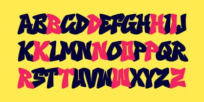 Guner Graffiti Font Poster 2