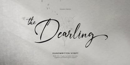 The Dearling Font Poster 1