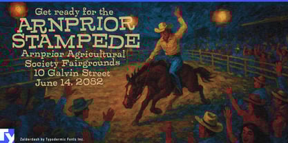 Zalderdash Font Poster 7