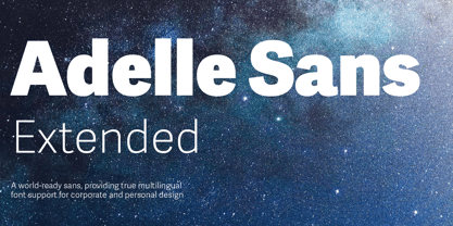 Adelle Sans Extended Font Poster 1