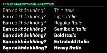 Adelle Sans Extended Font Poster 2