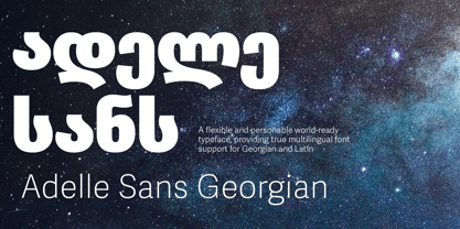 Adelle Sans Georgian Font Poster 1