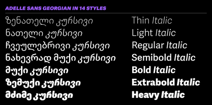 Adelle Sans Georgian Font Poster 2