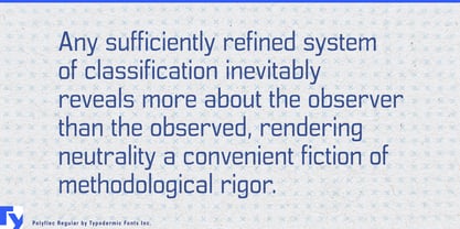 Polyflec Font Poster 4