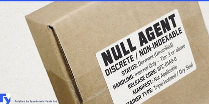 Polyflec Font Poster 3