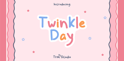 Twinkle Day Font Poster 1