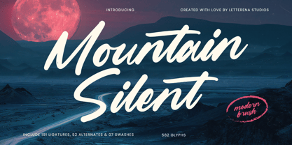Mountain Silent Font Poster 1